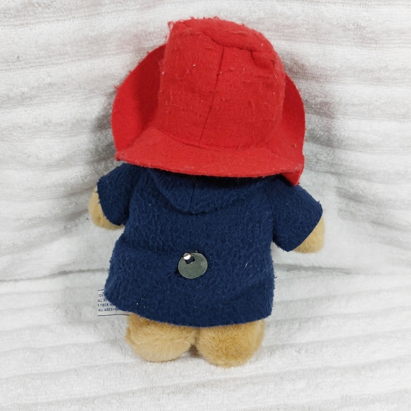 Vintage Paddington Bear Eden Wind Up Musical Plush Stuffed Animal 1988 Red Hat - Picture 2 of 5
